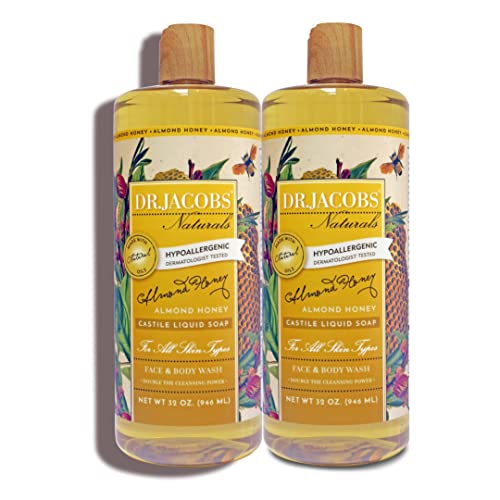 Dr Jacobs Naturals Pure Castile Liquid Soap Gel Hydrating (Almond