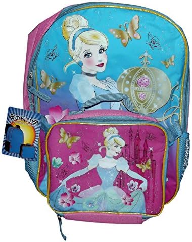 Cinderella Backpack with Lunch Bag-16"