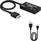 Mcbazel PS2 to HDMI Adapter for PlayStation 2 &amp; 1, HDMI Converter Supports 4:3/16:9 Aspect Ratio Switch, 480p/720p Output, Plug &amp; Play, Compatible with PS1/PS2 Phat &amp; Slim