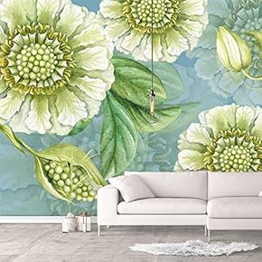 Wall Murals for Bedroom Green Plants Animals Removable Wallpaper Peel and Stick Wall Stickers - 66x96 inches