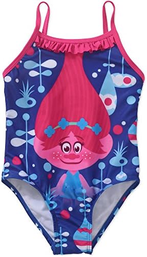 Trolls Girls Swim Suit Poppy Toddler Size 4T
