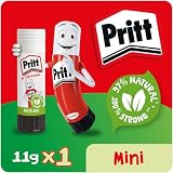 Pritt Glue Stick 11g Safe Child Friendly Craft Glue White 1x11g view 2