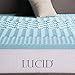 LUCID Gel Infused Memory Foam Mattress Topper – 2 Inch Mattress Topper – 5 Comfort Zones Relieve Pressure – CertiPUR-US Certified Foam - Full XL