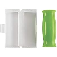 OXO Good Grips Silicone Garlic Peeler with Stay-Clean Storage Case,Clear,1EA