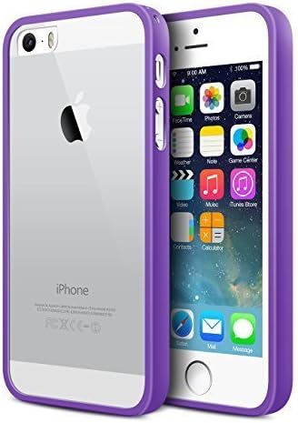 MiHua iPhone 5 Case, iPhone 5S Case, Apple iPhone 5S Protective Transparent Slim Case Shock-Absorption Bumper and Anti-Scratch Clear Back - Ultra Slim Back Bumper Case for iPhone 5S