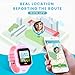 UOTO 4G Kids Smartwatch Phone with Sim Card, WiFi LBS GPS Tracker Watch Waterproof for Children with Pedometer/Remote monitoring/Game/FaceTalk/2-way Call/SOS, Kids Girls Toys Age 4-14 (Pink)