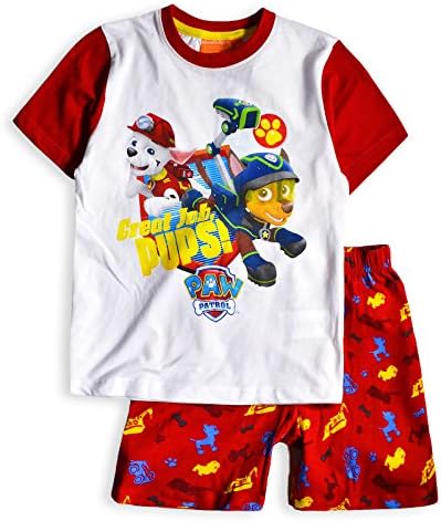 Nickelodeon Boys Paw Patrol Short Sleeved PJ Set Red 4 Years
