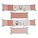 Lambs & Ivy Family Tree Coral/White/Gray Owl 4-Piece Baby Crib Bumper