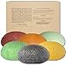 Konjac Facial Sponges (6 Pack) Konjac Sponge Set Gently Cleans for Softer More Radiant Skin - Individually Wrapped