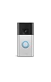 Ring Battery Doorbell (newest model), Home or business security with Head-to-Toe video, Live View with Two-Way Talk, and Motion Detection & Alerts, Satin Nickel