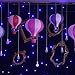 Hot Air Balloon Paper Lantern Chinese Japanese Paper Lamps Party Paper Lanterns Lantern Ball Lamps Decorations Christmas String Lights Rainbow Mixed Colors 12'', Set of 10