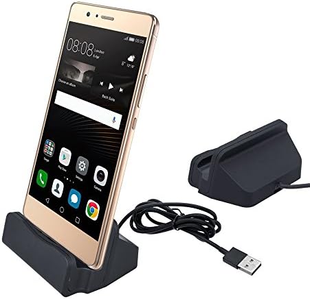 USB Type C Dock, USB C Charger and Sync Dock,Desktop Dock Cradle Stand for Samsung A3,A5,Huawei P9,Nexus 6P/5X,LG G5 and other USB C mobiles (Black)