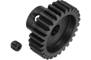 MECCANIXITY RC 32P Hardened Pinion Gear 5mm Shaft, 28T Motor Gears Carbon Steel for 1/10 RC Model Car Boat Drone