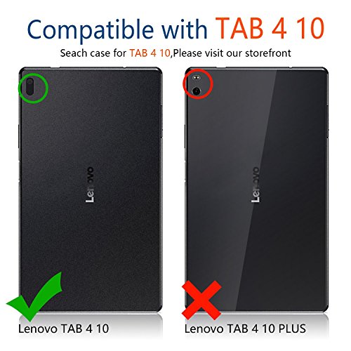 IVSO Keyboard Case for Lenovo TAB 4 10, Ultra-Thin Detachable Wireless Keyboard Stand Case/Cover for Lenovo TAB 4 10 Tablet(Blue)