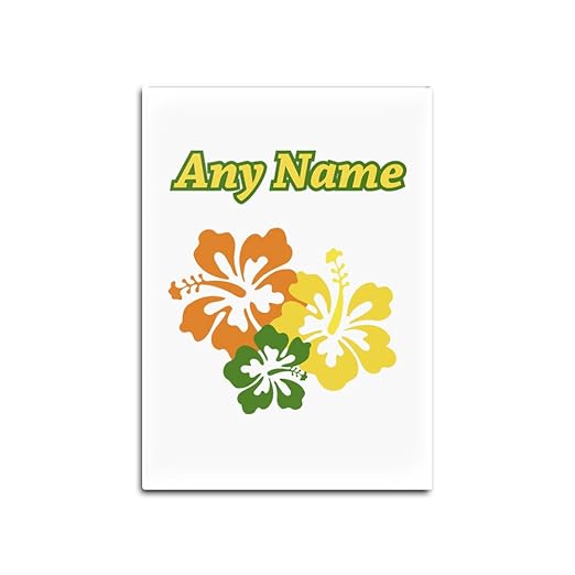 UNIGIFT Imán para Nevera de Cristal de Hibisco, Regalo ...