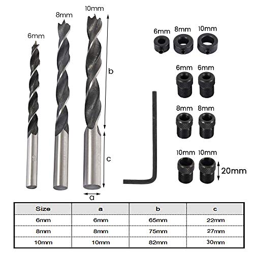 Pocket Hole Screw Jig Dowel Drill Joinery Kit Carpenters Wood Woodwork Guides Joint Angle Tool Carpentry Locator Craft Pack of 14 - Thumbnail 2