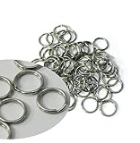 95 Split Ring Fishing Lure, Connectors Stainless Steel Made in the USA (9.65mm Outside 0.380 in)