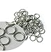 95 Split Ring Fishing Lure, Connectors Stainless Steel Made in the USA (9.65mm Outside 0.380 in)