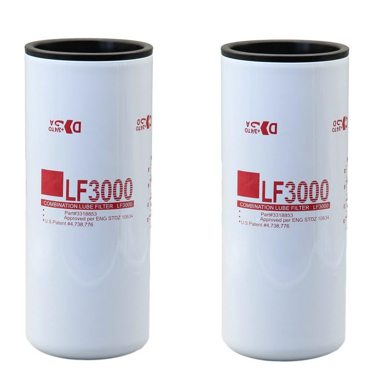 Photo 1 of LF3000-2 Oil Lube Filter Compatible with ISC 8.3L ISL/QSL 9.0L ISM N14 M11 Diesel Engines Replaces 3401544 XLF75000 (Pack of 2)