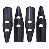 Game Room Guys Set of 4 Black PinCab Pinball Machine Leg Protectors