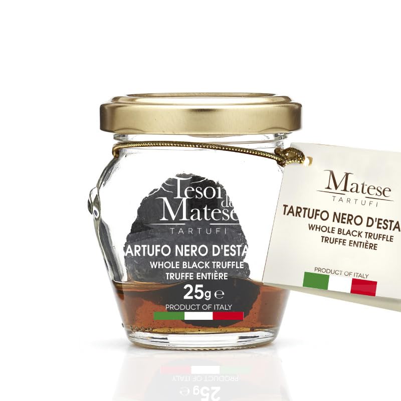 Natural Black Summer Truffle - Whole Fresh Truffle in Jar | 20g