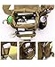 Klau Outdoor Sport Military Women and Men's Multi-functional Tactical Messenger Shoulder Bag with Patch for Hunting Hiking Camping Cycling Black