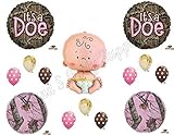IT'S A DOE CAMOUFLAGE BABY GIRL SHOWER Balloons Decoration Supplies Mossy Oak by Anagram