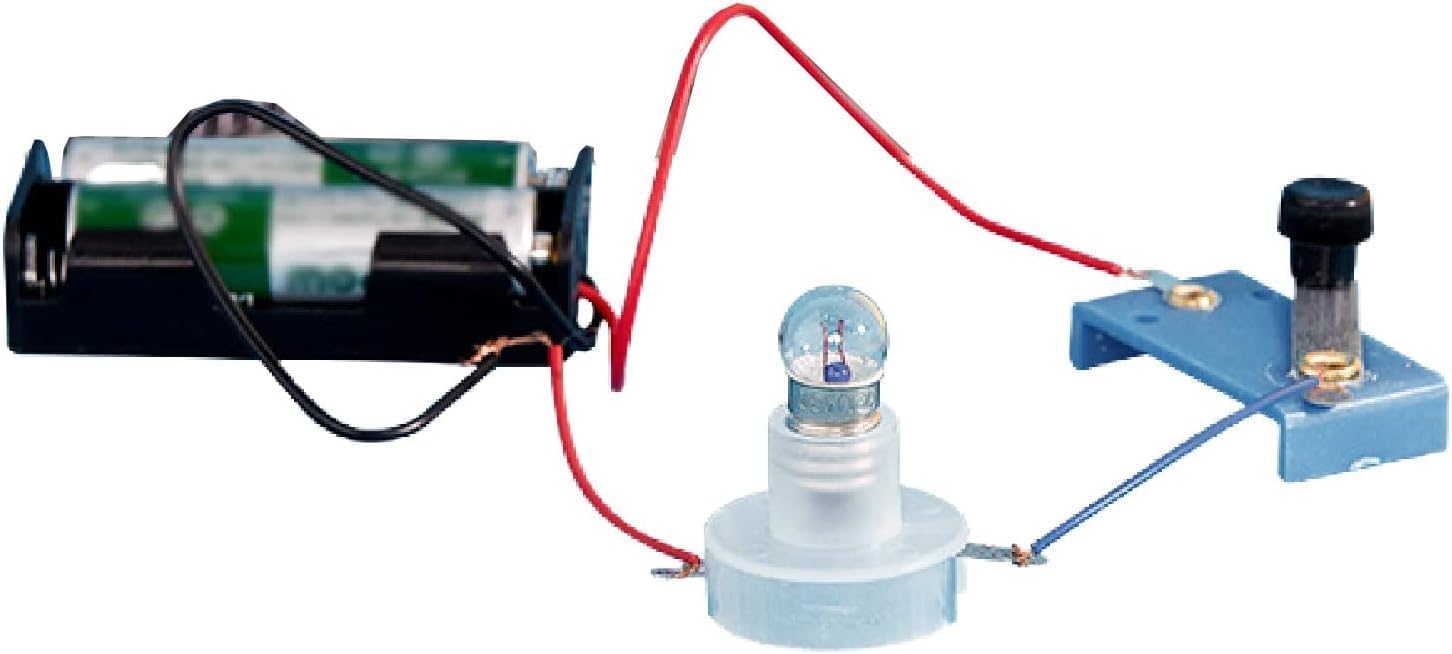 Photo 1 of 1 Pc Electrical Circuit Experiment Kit, Small Bulb Lights Up Kit Basic Physic Science Playset Educational Kit Use Safety Easy Installation, Learning and Education, Educational Science Kits