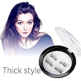 Upgraded Magnetic Eyelashes, Best Magnetic Eyelashes, Ultra Thin Dual Magnetic Eyelashes, Natural Look, Upgrade Fiber and Reusable Magnetic Eyelashes, Best 3D Magnetic Eyelashes for 2018
