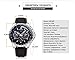MEGIR Fashion Design Mens Watch with 3eye Decoration Dials and Nail Scale Quartz (White)