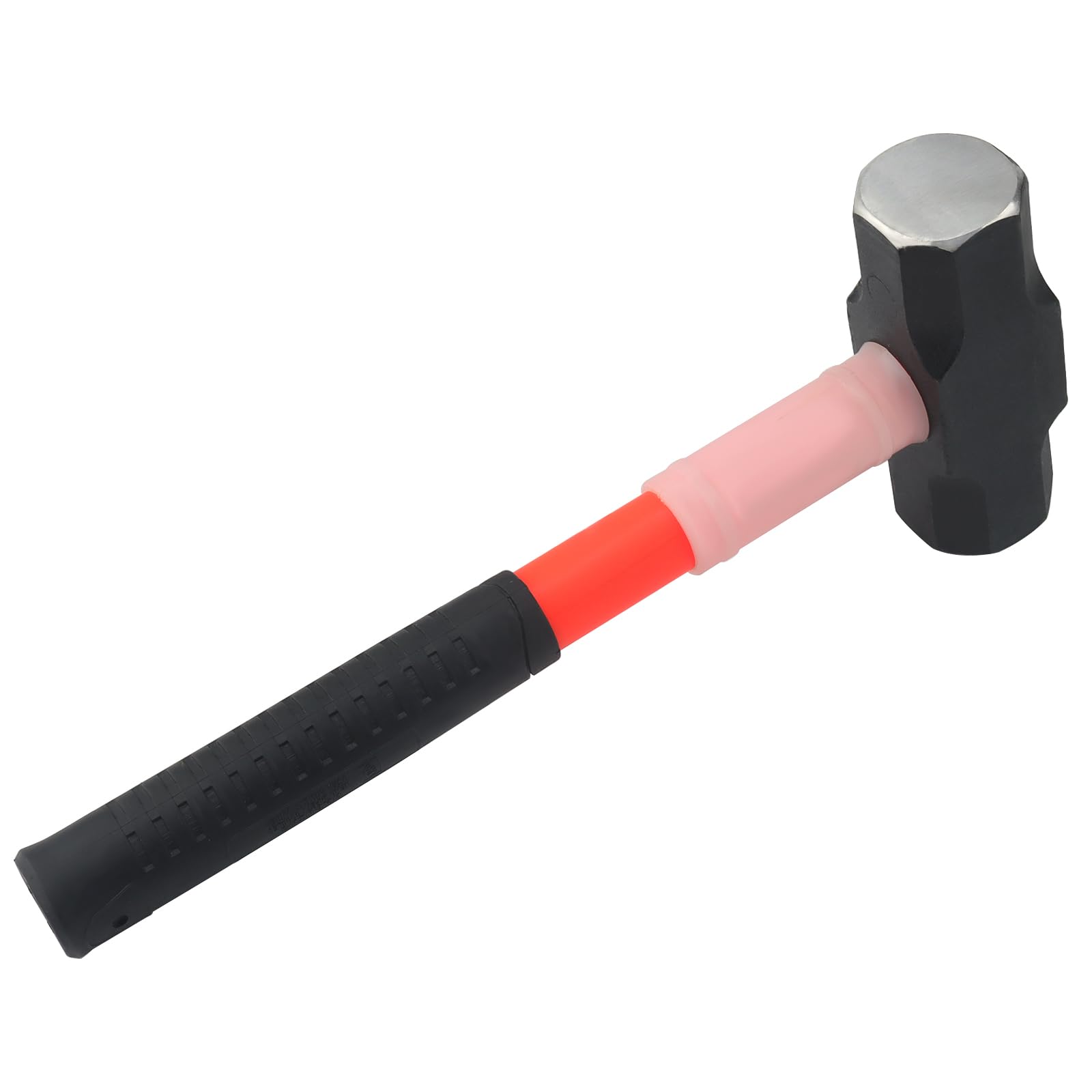 JOIKIT 4lb Sledge Hammer with PPR Handle, High-Carbon Steel Head Lump Hammer for Camping and Work