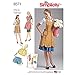 Simplicity US8571A 1940's Vintage Fashion Apron Sewing Patterns, Sizes S-L