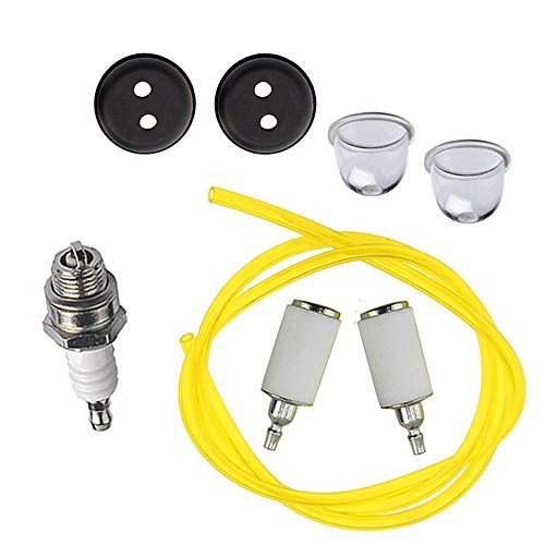 Fuerdi 3004105 Fuel Repower Kit with Primer Bulb Spark Plug for Earthquake E43 E43CE Auger MC43 MC43E MC43ECE MC43CE MC43RCE MD43 Cultivator