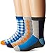 Jefferies Socks Little Boys Gingham/Color Block/Argyle Crew Socks 3 Pair Pack, Multi, Small (1162)
