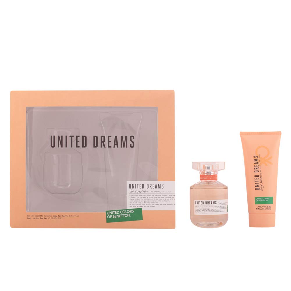 Estojo United Dreams Stay Positive (Loção Corporal) Benetton Eau De Toilette Feminino (8433982000478)