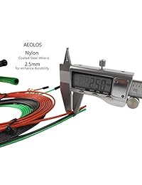 Velocidad Cuerda de Saltar Cable de repuesto, 5 Pack 10 ft Acero Inoxidable Ultra Speed Cables con recubrimiento de polímero para máxima velocidad de nailon ligero Durabilidad