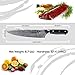 8-Inch Carbon Steel Chef Knife with NATURAL Wood Handle - by SHARP MONSTER
