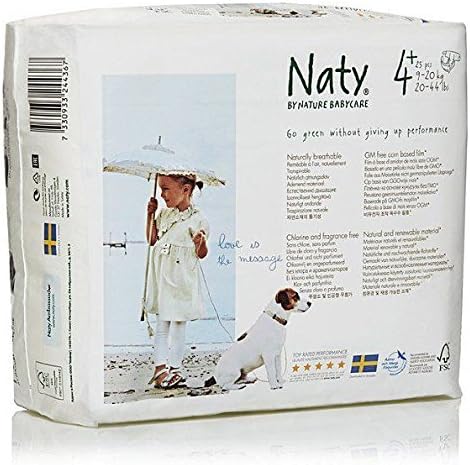 Naty by Nature Babycare Nappies - Size 4+ 25s