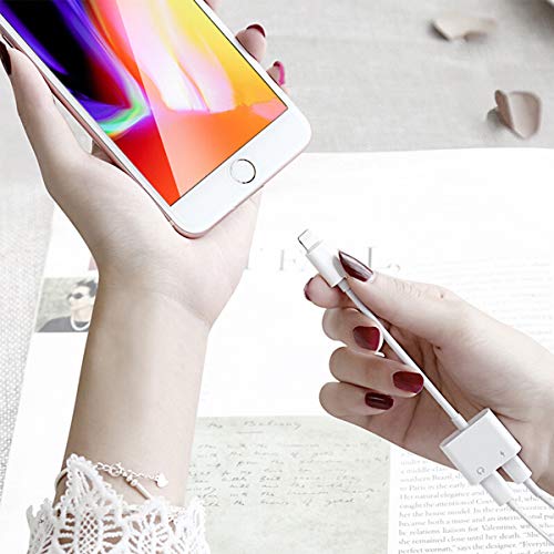 For iPhone 3.5mm Headphone Jack Adapter for iPhone Xs/Xs Max/XR/ 8/8 Plus / 7/7 Plus Headphone Splitter Adapter for iPhone Dongle 2 in 1 Chargers & Audio Connector Charger Cable Support All IOS System - Thumbnail 7