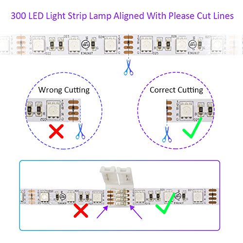 HitLights LED Light Strip Connector, 10mm Multi Color 5050 Strip to Strip, 10 Pack - Thumbnail 3