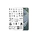CICI&SISI Nail Art Stamping Plates Kit Stamp Plate Manicure DIY Template 2 Pieces-Fairy tales