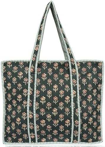 Amazon.com: Custom Embroidered Quilted Tote Bag – Monogrammed