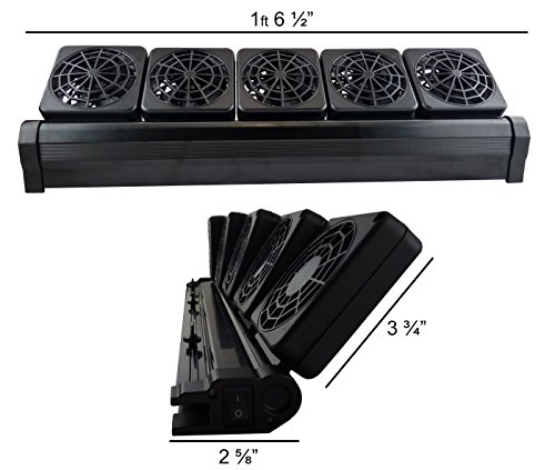 JBA Aquarium Fish Cooling Fan head 10.8 watt (5 Fan)