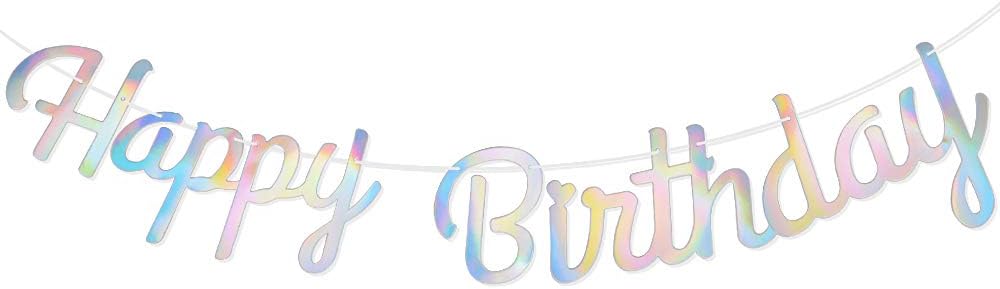 Decorations Fournitures De Loisirs Creatifs Laser Vinfutur Guirlande Banderole Joyeux Anniversaire Happy Birthday Banniere Decorations De Fete Danniversaires Party Napravi Rs