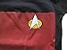 Star Trek The Next Generation Starfleet Uniform Baby Romper (6-12 Months, Red/Command)