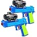 Foam Dart Gun Toy Hand Gun Blaster MK3 - (2 Pack) Dual Pistol, Shoot Water Ball Spring Powered, Suction Darts, Clear Eco-Friendly Shooting Battle, USA Warranty & Support