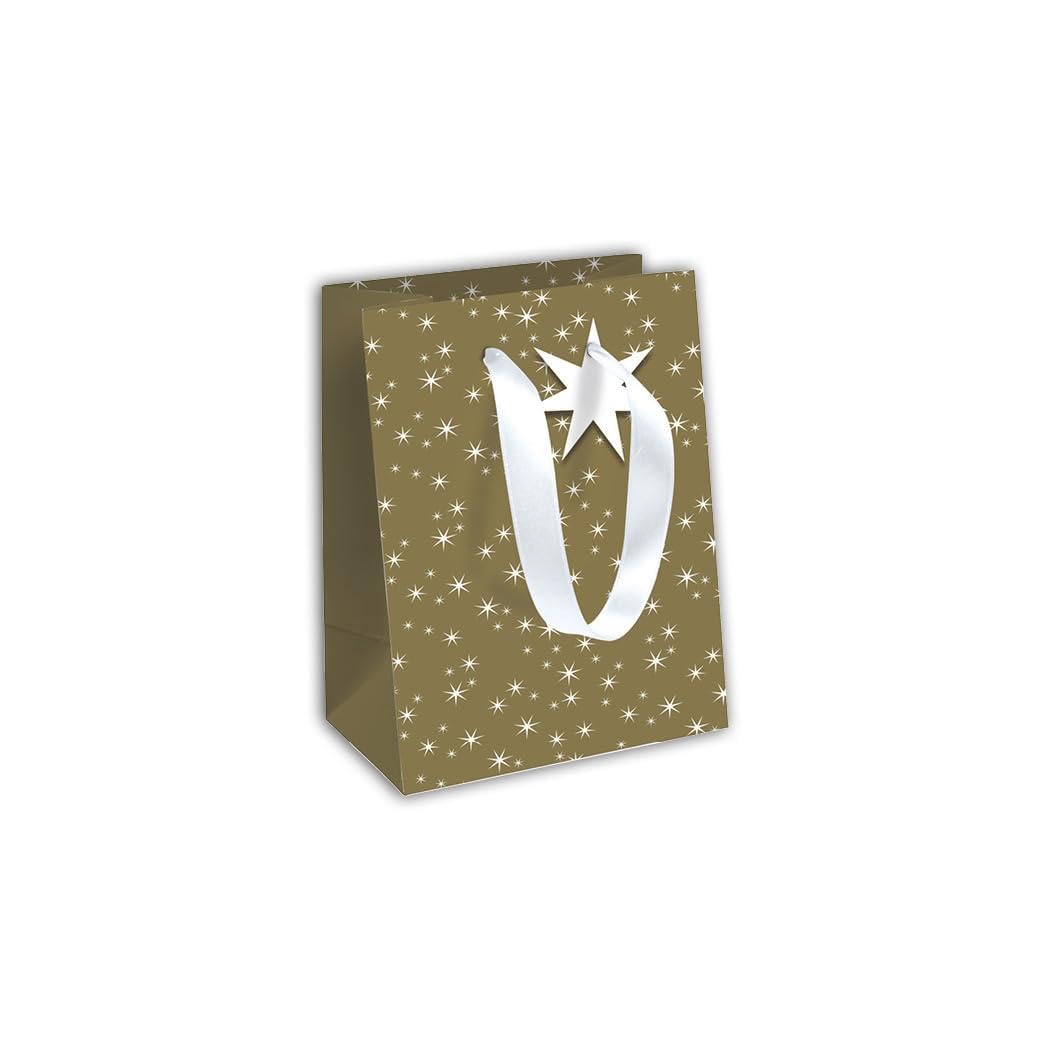 Clairefontaine X-32829-3Cpack - Set of 6 Excellia Gift Bags- Medium - 21,5x10,2x25,3cm - 210g - Motif : Noël des sables Gift Wrapping, Ideal for : Books, Games