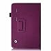 Fintie Premium PU Leather Cover for 10.1 Inch Tablet Inclu. iRULU eXpro X1 Plus 10.1 / iRULU X10, Dragon Touch A1 / A1X Plus 2016 Edition, ValuePad VP112 (Check Compatible List Below), Purple