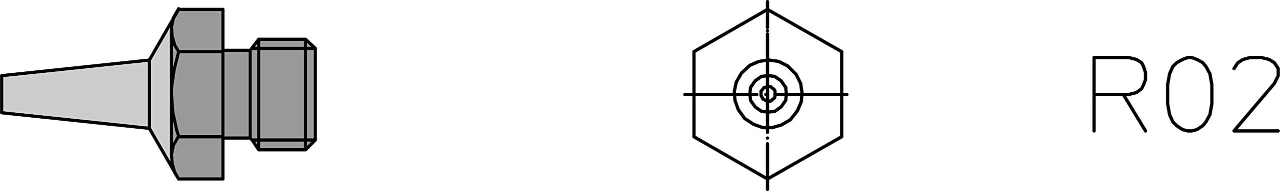 Weller T0058727823 Round Hot Air Nozzle for HAP 1