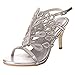 VELCANS Womens Handmade Studded Rhinestone Peacock Shaped High Heels Prom Wedding Occassions Sandals